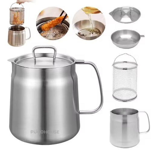 Stainless steel oil - 2l,