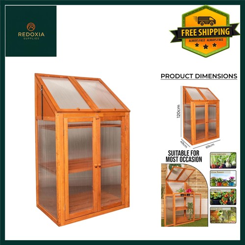 Wooden mini greenhouse - wooden,