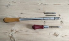 Stanley 'Yankee' 131B, 10A screwdrivers and 2 bits(3112 and Pozi drive 3)