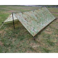 Basha Sheet Tarp British Army ISSUE MTP Waterproof Shelter 260 X 220 cm