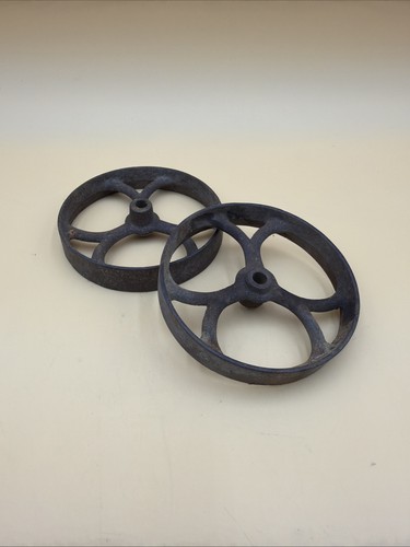 Antique cast iron wheels - 2,