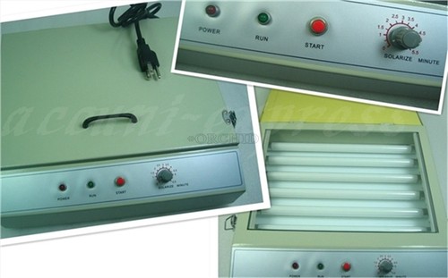 Exposure unit for hot - unit, foil