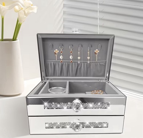 Glass jewellery box - jewellery,