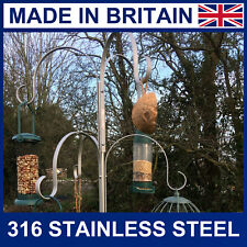 6 Arm Wild Bird Feeding Station in Stainless Steel 316 grade bird feeder station