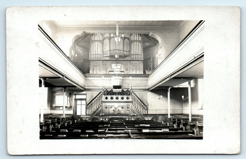 Postcard church interior - church,