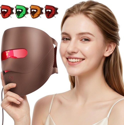 Led face mask silicone red - 3d,