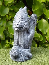 Stone Sitting Gargoyle Garden Ornament Gate post Topper Handcrafted