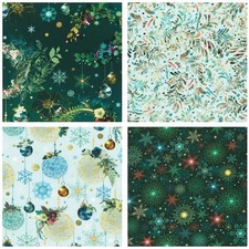 MERRIMENT CHRISTMAS COTTON FABRIC RANGE * by Robert Kaufman * Quilting * Craf...