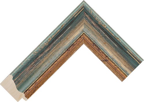 44mm wide blue spoon wood - 44mm,