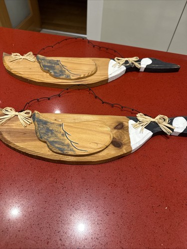 Vintage flying wooden - wooden, ducks