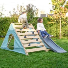 Soulet Hercules Garden Playground Set with Climbing Area, Slide & Den Tent
