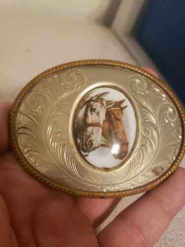 Vtg german silver western - western, belt