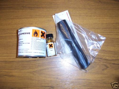 Black hypalon fabric - black,