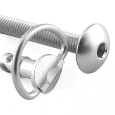 Aluminium Fairing Kit Honda RVF400- NC35 Quick Release D-Ring FHO042QR Silver