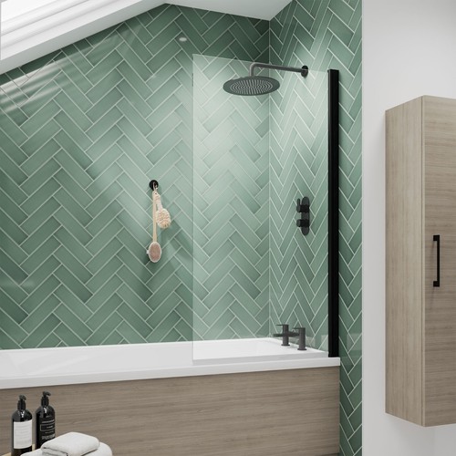 Bathroom square black hinged - bathroom,