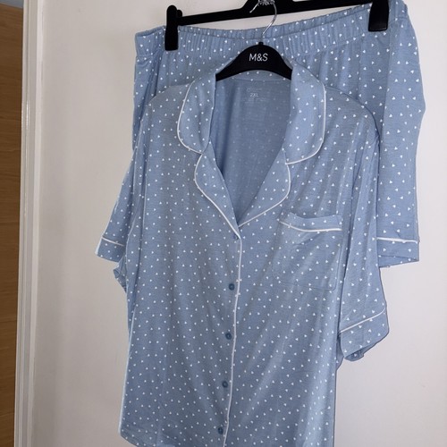 Primark blue and white heart - blue,