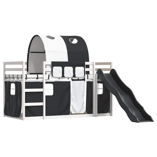Bunk bed with slide and - bed,