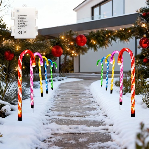 10pc christmas candy - christmas, cane