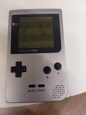 Nintendo Game Boy Pocket Silver Handheld Console (MGB-001) - TESTED Working