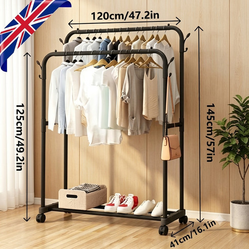 Heavy duty metal clothes rail - heavy,