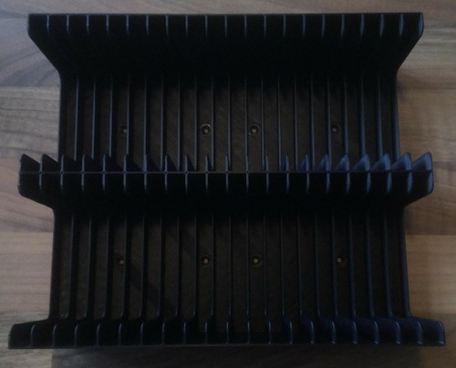 Black minidisc tray holds - tray, (holds
