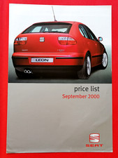 2000 SEAT PRICE LIST - Arosa