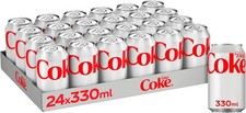 Diet Coke Can Cola, Tray 330 ml (Pack of 24) 330 