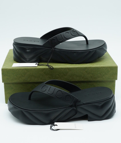 Gucci black platform rubber - gucci,