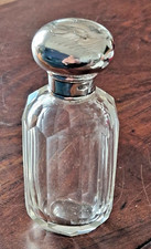 SILVER LIDDED PANEL CUT GLASS