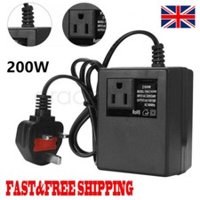 200W Power Voltage Converter Transformer Step-Down 220V/240V to 110V/120V UK