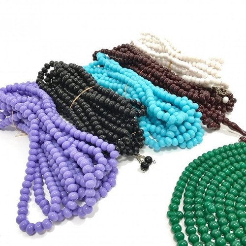 Metallic plastic beads tasbeeh - metallic,