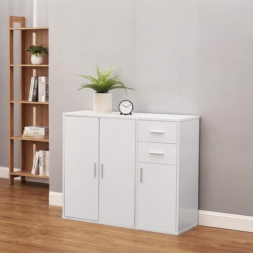 Wooden white modern door - white, 3-door