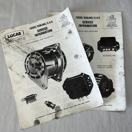 Two lucas alternator test - two,