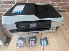 Brother MFC-J6520DW A3 Inkjet All-in-One Printer Wireless White with spare ink
