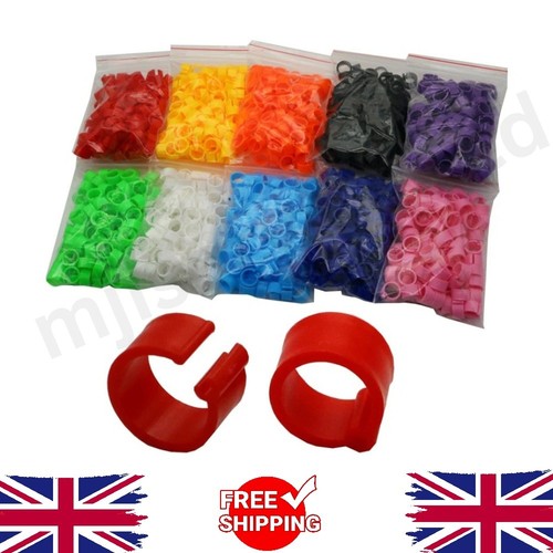100pcs 8mm bird leg rings - leg,