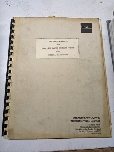 Hurco installation handbook - installation,