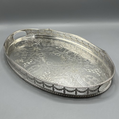 Vintage silver plated gallery - silver,