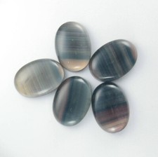 Rainbow Fluorite cabochons for