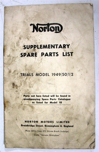 Norton trials model motorcycle - model,
