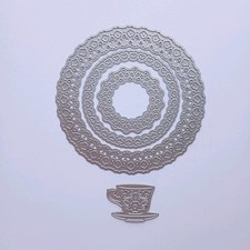 Decorative Doily & Teacup Dies