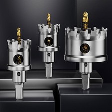 HSS Hole Saw TCT Alloy Drill Bits 12-80mm Cutter Tool Stainless Steel Wood Metal