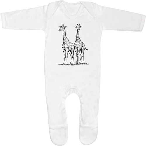Pair giraffes baby - of,