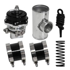 50MM 35PSI Boost V-Band Turbo Blow Off Valve BOV + 3" Flange Tube Pipe Hose Kit