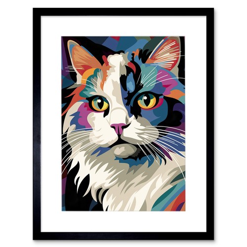 Fluffy ragdoll cat portrait - fluffy,