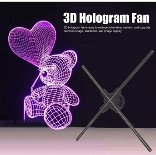 Hologram led fan projector - 3d,
