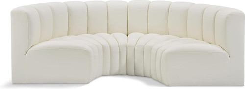 Modern cream vegan leather - modern,