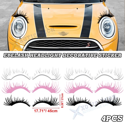 Car eyelashes headlight - car,