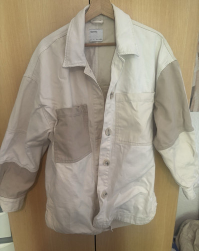 Bershka women beige white - bershka,