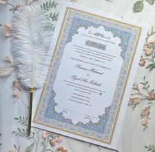A4/A3 nikkah certificate -