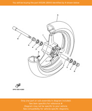 YAMAHA Oil Seal, 93106-28043 OEM VMAX FJR1300 TDM900 MT03 BT1100 FZ1S XP500